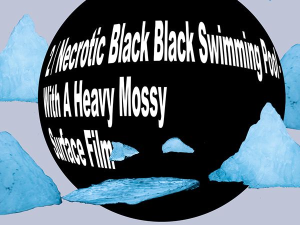 Necrotic Black Black Swimming Pool With A Heavy Mossy Surface Film
